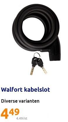 Aandringen Bedreven pik Walfort Walfort kabelslot - Promotie bij Action