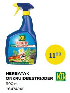 Promoties Herbatak onkruidbestrijder - KB - Geldig van 21/04/2023 tot 19/05/2023 bij Supra Bazar