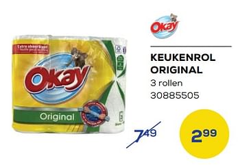 Promoties Keukenrol original - Okay - Geldig van 21/04/2023 tot 19/05/2023 bij Supra Bazar