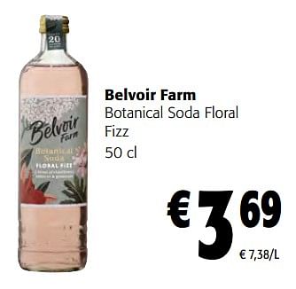 Promoties Belvoir farm botanical soda floral fizz - Belvoir - Geldig van 19/04/2023 tot 02/05/2023 bij Colruyt