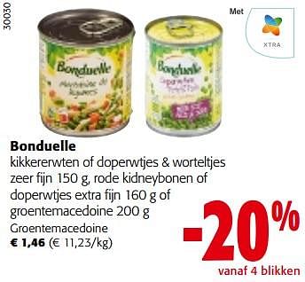 Promoties Bonduelle groentemacedoine - Bonduelle - Geldig van 19/04/2023 tot 02/05/2023 bij Colruyt