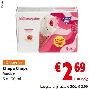 Promoties Chupa chups aardbei - Chupa Chups - Geldig van 19/04/2023 tot 02/05/2023 bij Colruyt