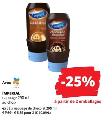 Promotions Imperial nappage de chocolat - Imperial - Valide de 20/04/2023 à 03/05/2023 chez Spar (Colruytgroup)