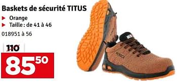 Promotions Baskets de sécurité titus - Titus - Valide de 18/04/2023 à 27/04/2023 chez Mr. Bricolage