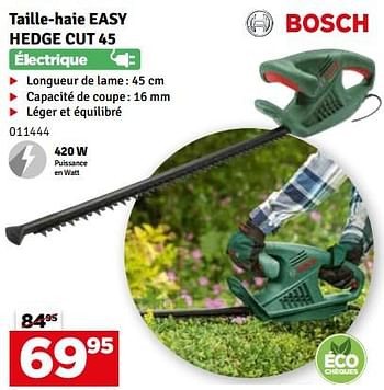 Promotions Bosch taille-haie easy hedge cut 45 - Bosch - Valide de 18/04/2023 à 27/04/2023 chez Mr. Bricolage