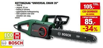 Promoties Bosch kettingzaag universal chain 35 - Bosch - Geldig van 19/04/2023 tot 30/04/2023 bij Hubo