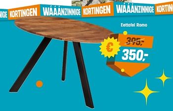 Promoties Eettafel romo - Huismerk - Kwantum - Geldig van 24/04/2023 tot 10/05/2023 bij Kwantum