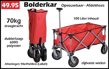 Promoties Bolderkar - Huismerk - Itek - Geldig van 13/04/2023 tot 17/05/2023 bij Itek