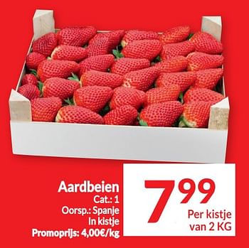 Promoties Aardbeien - Huismerk - Intermarche - Geldig van 25/04/2023 tot 01/05/2023 bij Intermarche