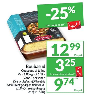 Promoties Boubasud couscous of tajine - Boubasud - Geldig van 25/04/2023 tot 01/05/2023 bij Intermarche