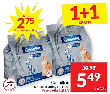 Promoties Canaillou kattenbakvulling pro fresh - Canaillou - Geldig van 25/04/2023 tot 01/05/2023 bij Intermarche