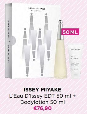 Promoties Issey miyake l’eau d’issey edt + bodylotion - Issey Miyake - Geldig van 24/04/2023 tot 14/05/2023 bij ICI PARIS XL