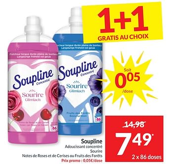 Promo Soupline adoucissant concentré chez ALDI