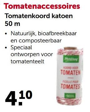 Promoties Tomatenkoord katoen - Huismerk - Aveve - Geldig van 24/04/2023 tot 07/05/2023 bij Aveve