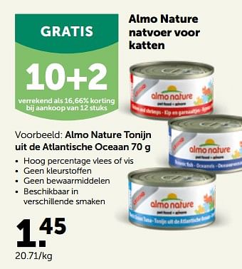 Promoties Almo nature tonijn uit de atlantische oceaan - Almo Nature - Geldig van 24/04/2023 tot 07/05/2023 bij Aveve