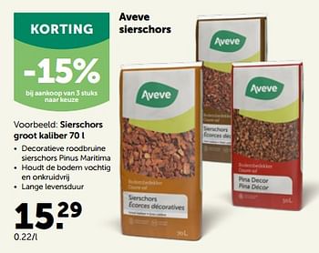 Promoties Aveve sierschors groot kaliber - Huismerk - Aveve - Geldig van 24/04/2023 tot 07/05/2023 bij Aveve