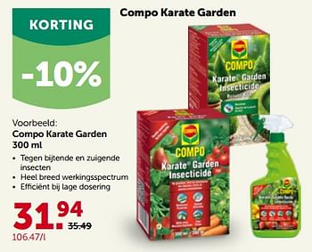 Promoties Compo karate garden - Compo - Geldig van 24/04/2023 tot 07/05/2023 bij Aveve