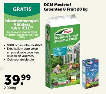 Promotions Dcm meststof groenten + fruit - DCM - Valide de 24/04/2023 à 07/05/2023 chez Aveve