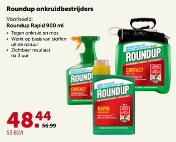 Promotions Roundup onkruidbestrijders rapid - Roundup - Valide de 24/04/2023 à 07/05/2023 chez Aveve