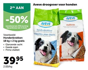 Promoties Aveve hondenbrokken - Huismerk - Aveve - Geldig van 24/04/2023 tot 07/05/2023 bij Aveve