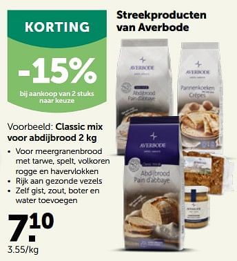 Promoties Classic mix voor abdijbrood - Averbode - Geldig van 24/04/2023 tot 07/05/2023 bij Aveve