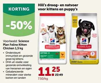 Promoties Hill’s plan feline kitten chicken - Hill's - Geldig van 24/04/2023 tot 07/05/2023 bij Aveve