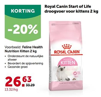 Promoties Royal canin feline health nutrition kitten - Royal Canin - Geldig van 24/04/2023 tot 07/05/2023 bij Aveve