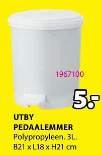 Promoties Utby pedaalemmer - Huismerk - Jysk - Geldig van 24/04/2023 tot 21/05/2023 bij Jysk