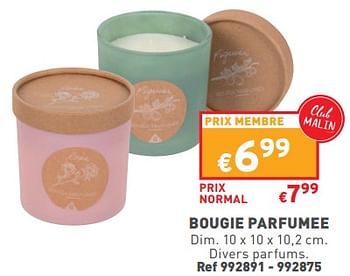 Promotions Bougie parfumee - Produit maison - Trafic  - Valide de 26/04/2023 à 01/05/2023 chez Trafic