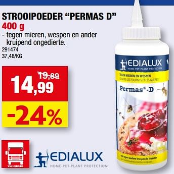 Promoties Strooipoeder permas d - Edialux - Geldig van 26/04/2023 tot 07/05/2023 bij Hubo