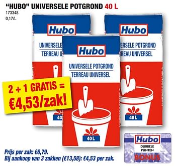 Promoties Hubo universele potgrond - Huismerk - Hubo  - Geldig van 26/04/2023 tot 07/05/2023 bij Hubo