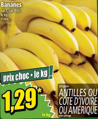 Promotions Bananes - Produit Maison - Norma - Valide de 26/04/2023 à 02/05/2023 chez Norma