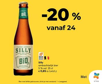 Promoties Silly ambachtelijk bier - Silly - Geldig van 26/04/2023 tot 23/05/2023 bij Bioplanet