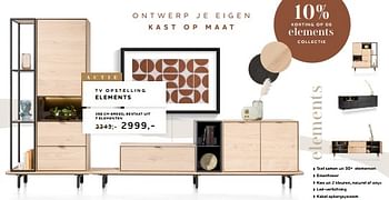 Promoties Tv opstelling elements - Huismerk - Xooon - Geldig van 27/04/2023 tot 21/06/2023 bij Xooon