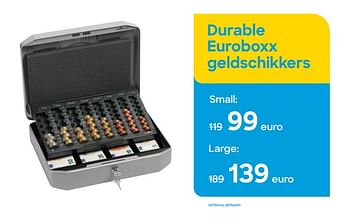 Promotions Durable euroboxx geldschikkers small - Durable - Valide de 02/05/2023 à 15/07/2023 chez Ava