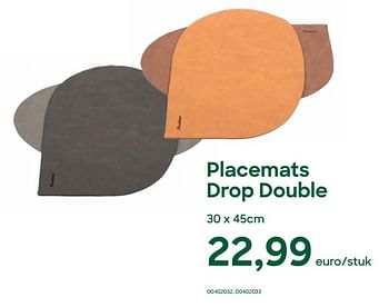 Promoties Placemats drop double - Huismerk - Ava - Geldig van 02/05/2023 tot 15/07/2023 bij Ava