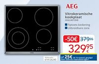 Aeg vitrokeramische kookplaat hk624010xb-AEG