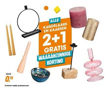 Promoties Alle kandelaars en kaarsen - Huismerk - Kwantum - Geldig van 11/05/2023 tot 14/05/2023 bij Kwantum
