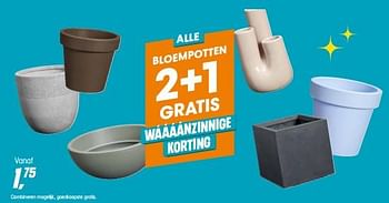 Promoties Bloempotten - Huismerk - Kwantum - Geldig van 11/05/2023 tot 14/05/2023 bij Kwantum