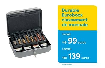 Promotions Durable euroboxx classement de monnaie small - Durable - Valide de 02/05/2023 à 15/07/2023 chez Ava
