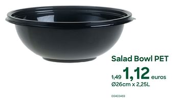 Promotions Salad bowl pet - Produit Maison - Ava - Valide de 02/05/2023 à 15/07/2023 chez Ava