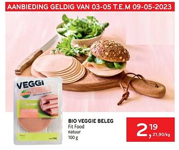 Promoties Bio veggie beleg fit food - Fitfood - Geldig van 03/05/2023 tot 09/05/2023 bij Alvo