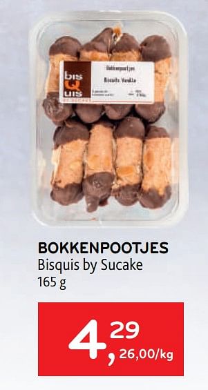 Promoties Bokkenpootjes bisquis by sucake - Sucake - Geldig van 03/05/2023 tot 16/05/2023 bij Alvo