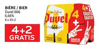 Promotions Bière duvel 666 4+2 gratis - Duvel - Valide de 03/05/2023 à 16/05/2023 chez Alvo