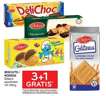 Promotions Biscuits delacre 3+1 gratis - Delacre - Valide de 03/05/2023 à 16/05/2023 chez Alvo