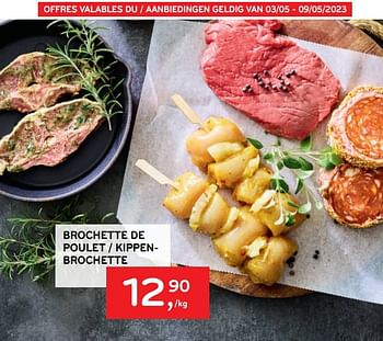 Promotions Brochette de poulet - Produit maison - Alvo - Valide de 03/05/2023 à 09/05/2023 chez Alvo