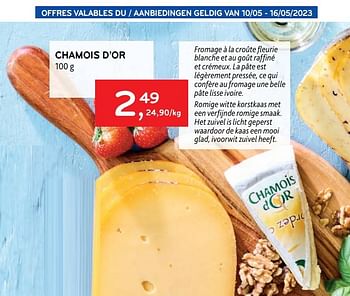 Promotions Chamois d’or - Chamois d'or - Valide de 10/05/2023 à 16/05/2023 chez Alvo
