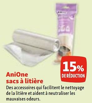 Promotions Anione sacs à litière 15% de réduction - Anione - Valide de 03/05/2023 à 10/05/2023 chez Maxi Zoo