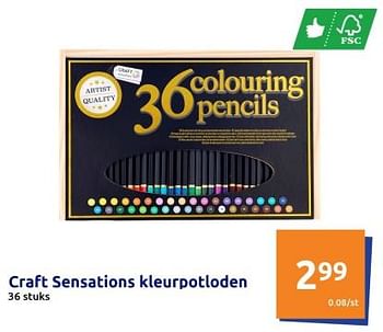 Promoties Craft sensations kleurpotloden - Craft Sensations - Geldig van 27/04/2023 tot 02/05/2023 bij Action