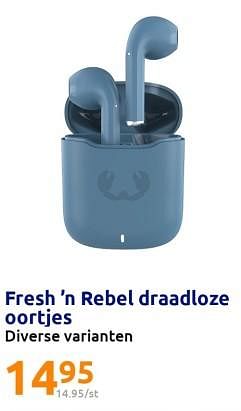 Promoties Fresh `n rebel draadloze oortjes - Fresh 'n Rebel - Geldig van 27/04/2023 tot 02/05/2023 bij Action